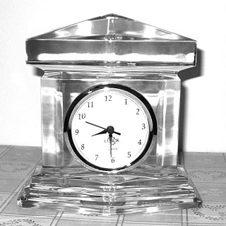 Photo of OVATIONS FULL LEAD CRYSTAL MANTEL CLOCK
