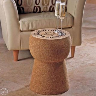 Photo of GIANT CHAMPAGNE CORK TABLE