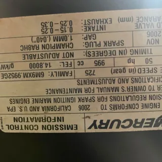 Photo of Boat Motor Mercury Big Foot 50 2006