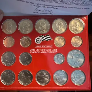 Photo of 2009 Denver U.S. Mint uncirculated coin set 