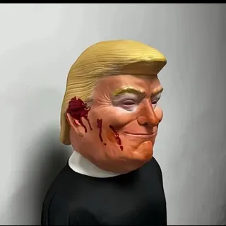 Photo of Realistic Donald Trump Mask Cosplay Full-head Mask for Halloween Costume️ Adult