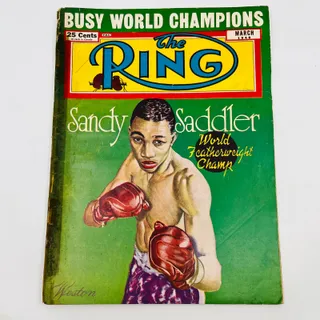 Photo of 1949 Mar - The Ring Boxing Magazine – Sandy Saddler Cover TA5