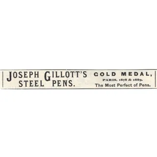Photo of Joseph Gillott's Steel Pens Gold Medal Paris c1890 Victorian Ad AE8-CH13