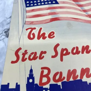 Photo of C1940 RNC Delegate Souvenir Star Spangled Banner Sheet Music TJ4
