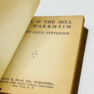 Photo of c1920 Little Leather Library Book WILL O’ THE MILL Stevenson TA7