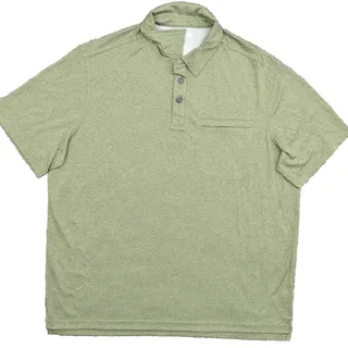 Photo of Duluth Trading Co Men's Adult Size XL Polo Relaxed Fit Green Polyester Short Sle
