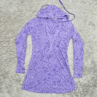 Photo of Athleta Women's Size XS Pullover Hoodie Long Hood Multicolor Long Sleeve Cotton