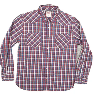 Photo of Levi's Men's 2XL Button Shirt Long Sleeve Plaid Multicolor Modern Pearl Snap Pla