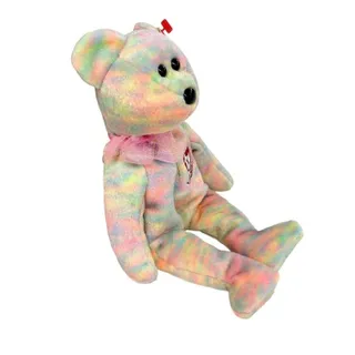 Photo of Ty Beanie Babies 15 Years 2001 Celebrate Bear Stuffed Animal Tags