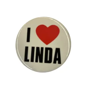 Photo of I Love Linda Vintage 1980s Pinback Button