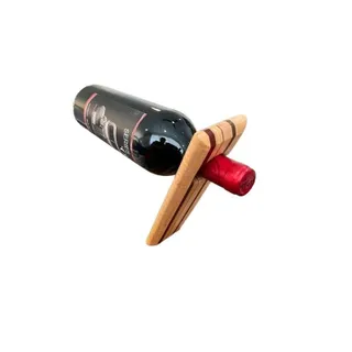 Photo of Handmade Wine Bottle Holder Wooden Balance Board Light wood