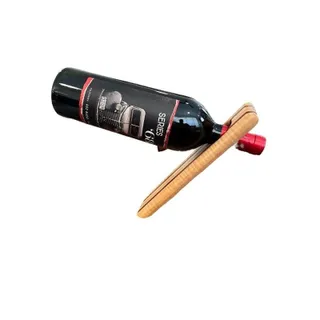 Photo of Handmade Wine Bottle Holder Wooden Balance Board Light wood