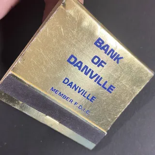 Photo of Bank of Danville "Auto Loans" / Kentucky Group Full Matchbook c1960's-73 VGC