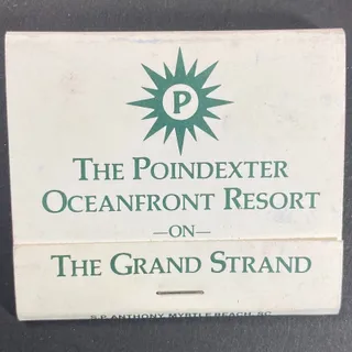 Photo of Poindexter Oceanfront Resort on Grand Strand Full Matchbook c1975-80's VGC