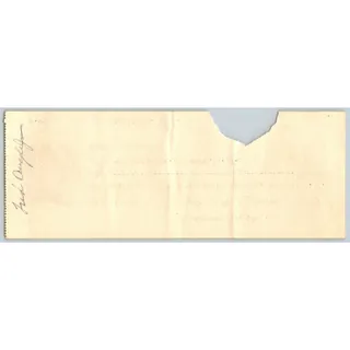 Photo of Arrowsmith Company Newark, NJ 1901 $5 Promissory Note w/ Tear Cancel*