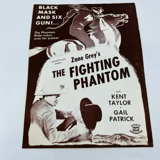 Photo of Zane Grey's The Fighting Phantom Original Pressbook Kent Taylor 9x12 FL1