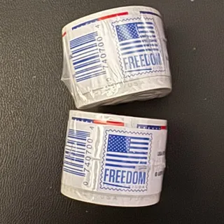 Photo of 2 Rolls of 2023/2024 USPS Flag Forever Stamps Coils (200 Total)