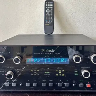 Photo of McIntosh MX134 A/V Control Center w/ Remote Control Broken Glass Loose Knobs