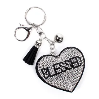 Photo of Bling Crystal Blessed Heart Tassel Keychain