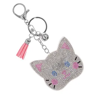 Photo of Bling Crystal Rhinestone White Cat Head