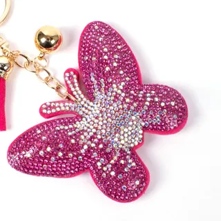 Photo of Bling Crystal Butterfly Tassel Keychain By Nollia
