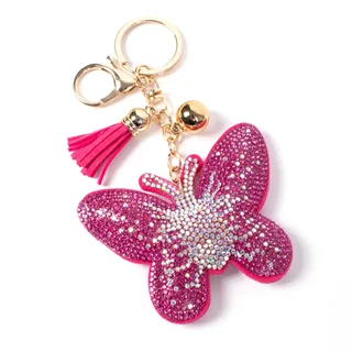 Photo of Bling Crystal Butterfly Tassel Keychain By Nollia