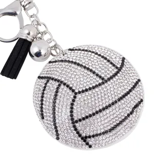 Photo of Bling Crystal Volleyball Tassel Keychain, By Nollia