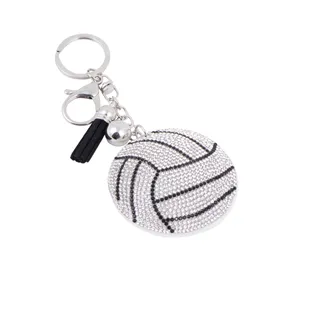 Photo of Bling Crystal Volleyball Tassel Keychain, By Nollia
