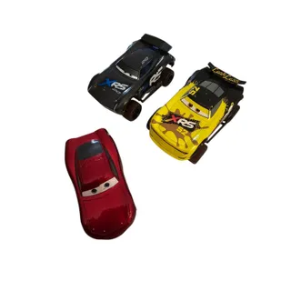 Photo of Lot of 3 RARE Disney Pixar Cars Larger Model Die Cast Cars XRS
