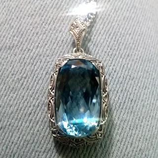Photo of Theodor Fahrner blue stone pendant