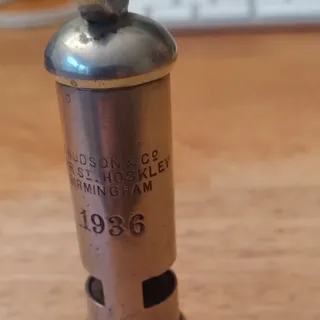 Photo of Antique Police Fire ARP whistle
