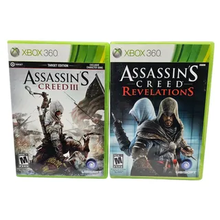 Photo of Set of 2 Xbox 360 Video Games Assassins Creed III and Revelations