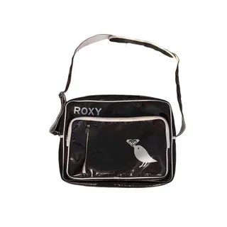 Photo of Roxy Patent Vinyl Travel Bag Computer 90s Y2K Limited Edition Brown White