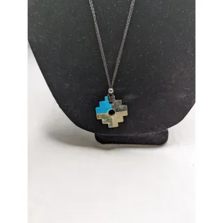 Photo of Vintage Southwestern Aztec Stone Single Stone Pendant Necklace