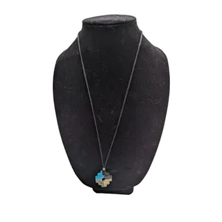 Photo of Vintage Southwestern Aztec Stone Single Stone Pendant Necklace