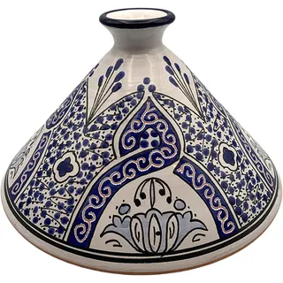 Photo of Williams Sonoma Tagine Hand-Painted Blue Moroccan Ceramic Cookware Lid Only