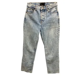 Photo of Size 25 Asos Buttonfly Womens Acid Wash Retro Jeans Denim Straight Leg