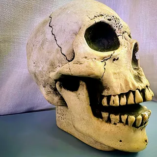 Photo of Vintage 1974 Randotti Laughing Glow-in-the-Dark Skull #847  Original Disneyland/Walt Disney World Souvenir 