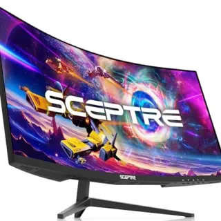 Photo of Sceptre 30-inch Curved Gaming Monitor 21:9 2560×1080 Ultra Wide/ Slim HDMI DisplayPort up to 200Hz Build-in Speakers, Metal Black (C305B-200UN1)