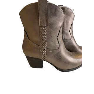 Photo of Size 10M Frye & Co Womens Daxx Boots Stacked Platinum Western