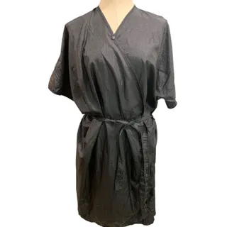 Photo of One Size Andre Hair Styling Smock for Clients Belted Black Style 8104