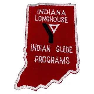 Photo of YMCA Indiana Longhouse Indian Guide Programs Vintage Embroidered Patch