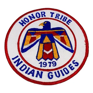 Photo of YMCA Indian Guides Honor Tribe Vintage 1979 4.5" Round Embroidered Patch