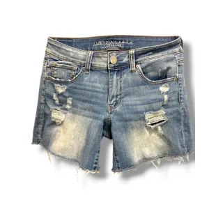 Photo of Size 8 American Eagle Super Super Stretch Womens Distressed Jean Shorts