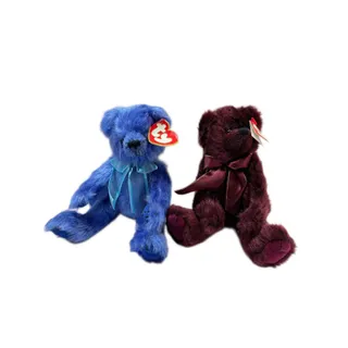 Photo of Ty Articulated Stuffed Teddy Bears 8" Beargundy and River