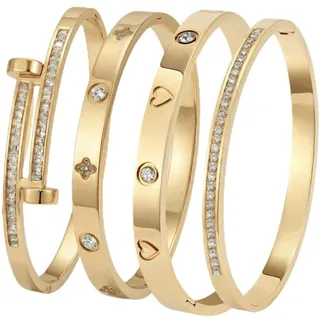 Photo of Stainless Steel Bangle Bracelet Set