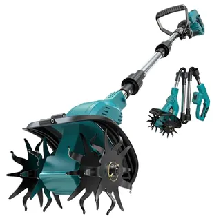 Photo of Tiller Cultivator Cordless, 9″ Tilling Width 6.3″ Depth