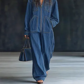 Photo of European Hooded Overall Jeans