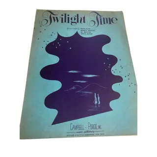 Photo of 1944 Twilight Time Sheet Music Ram Nevins Dunn Campbell-Porgie