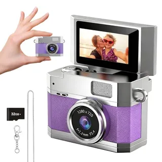 Photo of Mini Keychain Digital Camera Purple